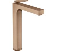hansgrohe AXOR Citterio Mitigeur monocommandé pour lavabo, garniture découlement non verrouillable, finition losange, saillie 200mm, ComfortZone280, 39151310, 39151310, Colorazione: Oro rosso spazzola