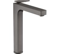 hansgrohe AXOR Citterio Mitigeur monocommandé pour lavabo, garniture découlement non verrouillable, finition losange, saillie 200mm, ComfortZone280, 39151340, 39151340, Colorazione: Cromo nero spazzol