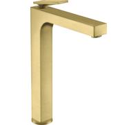 hansgrohe AXOR Citterio Mitigeur monocommandé pour lavabo, garniture découlement non verrouillable, saillie 200mm, ComfortZone280, 39021950, 39021950, Colorazione: Ottone spazzolato