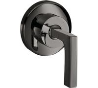 hansgrohe AXOR Citterio robinet d'arrêt encastré avec poignée à levier DN15 / DN20, 39960330, 39960330, Colorazione: Cromo nero lucido