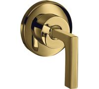 hansgrohe AXOR Citterio robinet d'arrêt encastré avec poignée à levier DN15 / DN20, 39960990, 39960990, Colorazione: Ottica in oro lucido