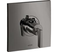 hansgrohe AXOR Citterio Thermostat 59 l/min Thermostat encastré à haut débit, poignée à levier, 39711330, 39711330, Colorazione: Cromo nero lucido