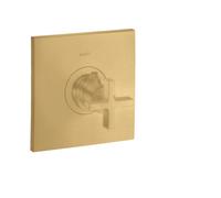 hansgrohe AXOR Citterio Thermostat 59 l/min Thermostat encastré à haut débit, poignée transversale, 39716250, 39716250, Colorazione: Ottico oro spazzolato