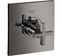 hansgrohe AXOR Citterio Thermostat 59 l/min Thermostat encastré à haut débit, poignée transversale, 39716330, 39716330, Colorazione: Cromo nero lucido