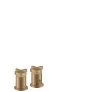 hansgrohe AXOR Citterio Thermostat de baignoire 2 trous avec poignées transversales, 39480140, 39480140, Colorazione: Bronzo spazzolato