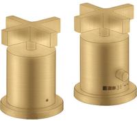 hansgrohe AXOR Citterio Thermostat de baignoire 2 trous avec poignées transversales, 39480250, 39480250, Colorazione: Ottico oro spazzolato