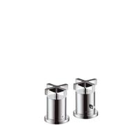 hansgrohe AXOR Citterio Thermostat de baignoire 2 trous avec poignées transversales, 39480300, 39480300, Colorazione: Oro rosso lucido
