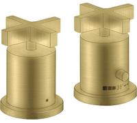 hansgrohe AXOR Citterio Thermostat de baignoire 2 trous avec poignées transversales, 39480950, 39480950, Colorazione: Ottone spazzolato