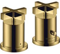 hansgrohe AXOR Citterio Thermostat de baignoire 2 trous avec poignées transversales, 39480990, 39480990, Colorazione: Ottica in oro lucido