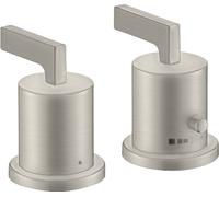 hansgrohe AXOR Citterio thermostat de bord de baignoire 2 trous avec poignées manettes, 39482800, 39482800, Colorazione: Ottica in acciaio inossidabile