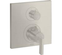 hansgrohe AXOR Citterio thermostat encastré avec vanne d'arrêt/changeur, béqu'illes, 2 consommateurs, 39720800, 39720800, Colorazione: Ottica in acciaio inossidabile