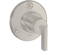hansgrohe AXOR Citterio Trio / Quattro Robinet d'arrêt et inverseur encastré avec béqu'illes, 39920800, 39920800, Colorazione: Ottica in acciaio inossidabile