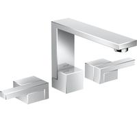 Hansgrohe AXOR Edge rubinetto lavabo 3 fori 130 con scarico push-open,