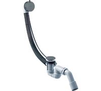 hansgrohe AXOR Flexaplus S set complet, garniture de vidage et de trop-plein, pour baignoires normales, 58316340, 58316340, Colorazione: Cromo nero spazzolato