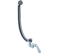 hansgrohe AXOR Flexaplus S set complet, garniture de vidage et de trop-plein, pour baignoires spéciales, 58318340, 58318340, Colorazione: Cromo nero spazzolato