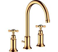hansgrohe AXOR Mélangeur lavabo 3 trous Montreux 180, vidage par pop-up, 16513990, 16513990, Colorazione: Ottica in oro lucido