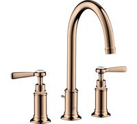 hansgrohe AXOR Mitigeur lavabo 3 trous Montreux 180, vidage escamotable, béqu'illes, projection 175mm, 16514300, 16514300, Colorazione: Oro rosso lucido