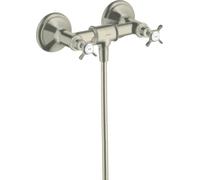 hansgrohe AXOR Montreux Armature de douche pour montage apparent à 2 poignées, 1 consommateur, 16560820, 16560820, Colorazione: Nichel spazzolato