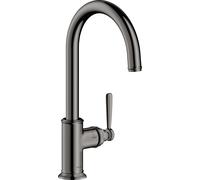 hansgrohe AXOR Montreux DN 15 Mitigeur monocommande de cuisine AXOR Montreux DN 15 260 avec bec orientable, 16580330, 16580330, Colorazione: Cromo nero lucido