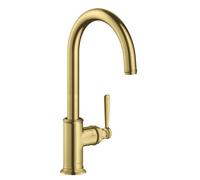 hansgrohe AXOR Montreux DN 15 Mitigeur monocommande de cuisine AXOR Montreux DN 15 260 avec bec orientable, 16580950, 16580950, Colorazione: Ottone spazzolato