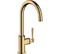 hansgrohe AXOR Montreux DN 15 Mitigeur monocommande de cuisine AXOR Montreux DN 15 260 avec bec orientable, 16580990, 16580990, Colorazione: Ottica in oro lucido