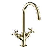 hansgrohe AXOR Montreux Mélangeur lavabo 2 poignées 210, garniture de vidage à tirette, 16502000, 16502000, Colorazione: cromo