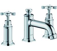 Miscelatore per lavabo Hansgrohe AXOR MONTREUX 3 fori 30, scarico a scomparsa, 142mm a sbalzo, Colorazione: Ottica in acciaio inossidabile