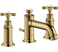 hansgrohe AXOR MONTREUX Mélangeur lavabo 3 trous 30, vidage par pop-up, porte-à-faux 142mm, 16536990, 16536990, Colorazione: Ottica in oro lucido
