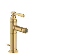 Miscelatore monocomando per bidet Axor Montreux a mano con maniglia a leva e scarico a scomparsa, Colorazione: Ottico oro spazzolato