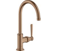 hansgrohe AXOR Mitigeur monocommande de lavabo Montreux 210, sans déchets, porte-à-faux 175mm, 16518310, 16518310, Colorazione: Oro rosso spazzolato
