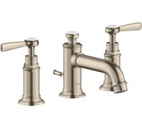 hansgrohe AXOR MONTREUX mitigeur lavabo 3 trous 30, vidage escamotable, béqu'illes, projection 142mm, 16535820, 16535820, Colorazione: Nichel spazzolato