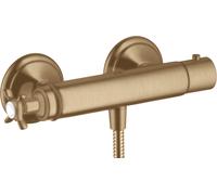 hansgrohe AXOR Montreux thermostat de douche pour montage apparent, 1 consommateur, 16261140, 16261140, Colorazione: Bronzo spazzolato