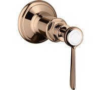 hansgrohe AXOR Montreux robinet d'arrêt encastré Montreux, poignée à levier, 16872300, 16872300, Colorazione: Oro rosso lucido