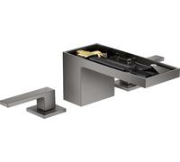 hansgrohe AXOR MyEdition Mélangeur lavabo 3 trous 70 avec vidage à ouverture rapide, sans plaque, 47052330, 47052330, Colorazione: Cromo nero lucido