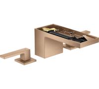 hansgrohe AXOR MyEdition Mélangeur lavabo 3 trous 70 avec vidage à ouverture rapide, sans plaque, 47052310, 47052310, Colorazione: Oro rosso spazzolato