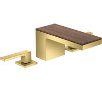 hansgrohe AXOR MyEdition Mélangeur lavabo 3 trous 70 avec vidage à ouverture rapide, sans plaque, 47052990, 47052990, Colorazione: Ottica in oro lucido
