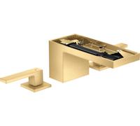 hansgrohe AXOR MyEdition Mélangeur lavabo 3 trous 70 avec vidage à ouverture rapide, sans plaque, 47052250, 47052250, Colorazione: Ottico oro spazzolato