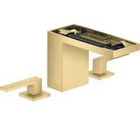 hansgrohe AXOR MyEdition Mitigeur de lavabo 3 trous 110, avec vidage Push-Open, sans plaque, saillie 150mm, 47072250, 47072250, Colorazione: Ottico oro spazzolato