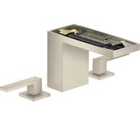 hansgrohe AXOR MyEdition Mitigeur de lavabo 3 trous 110, avec vidage Push-Open, sans plaque, saillie 150mm, 47072820, 47072820, Colorazione: Nichel spazzolato