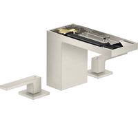 hansgrohe AXOR MyEdition Mitigeur de lavabo 3 trous 110, avec vidage Push-Open, sans plaque, saillie 150mm, 47072800, 47072800, Colorazione: aspetto in acciaio inox