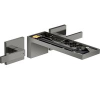 hansgrohe AXOR MyEdition Mitigeur de lavabo 3 trous, encastré, avec vidage, sans plaque, saillie 221mm, 47082330, 47082330, Colorazione: Cromo nero lucido