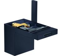 hansgrohe AXOR MyEdition Mitigeur monocommande de bidet avec vidage à ouverture rapide, sans plaque, 47212670, 47212670, Colorazione: nero opaco