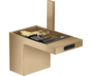 hansgrohe AXOR MyEdition Mitigeur monocommande de bidet avec vidage à ouverture rapide, sans plaque, 47212140, 47212140, Colorazione: Bronzo spazzolato