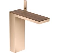 Hansgrohe AXOR MyEdition miscelatore monocomando monocomando per lavabo 230 con scarico a scomparsa ad apertura rapida, senza piastra, Colorazione: Oro rosso lucido