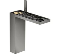 hansgrohe AXOR MyEdition mitigeur monocommande de lavabo 230 avec vidage escamotable par poussoir, sans assiette, 47022330, 47022330, Colorazione: Cromo nero lucido