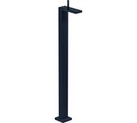 hansgrohe AXOR MyEdition Mitigeur monocommande de lavabo sur pied avec vidage escamotable par poussoir, 47040670, 47040670, Colorazione: Nero opaco / vetro nero