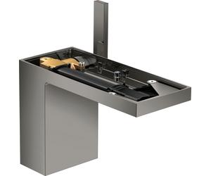 hansgrohe AXOR MyEdition Mitigeur monocommandé pour lavabo 110, avec vidage Push-Open, sans plaque, saillie 150mm, 47032330, 47032330, Colorazione: Cromo nero lucido