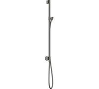 hansgrohe AXOR One barre de douche avec raccord mural, flexibles de douche 1,60m, 48792330, 48792330, Colorazione: Cromo nero lucido