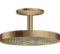 hansgrohe AXOR One soffione 280 a 1 getto con attacco a soffitto, 48493, Colorazione: Bronzo spazzolato