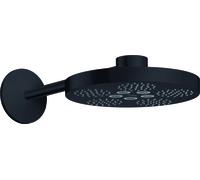 hansgrohe AXOR One Pomme de douche 280 2 jets avec bras de douche, 48492670, 48492670, Colorazione: Nero opaco